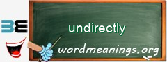 WordMeaning blackboard for undirectly